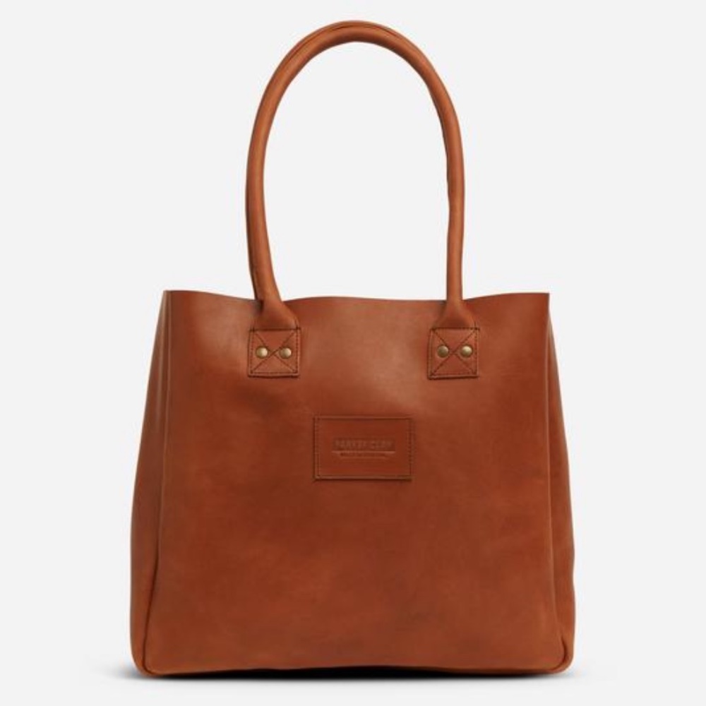 Parker Clay Rust Brown Merkato Signature Tote